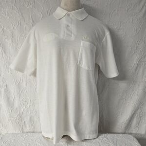 Michelin Polo Shirt Men Large White Vintage Embroidered Collared Workwear Napa
